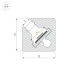 Профиль c экраном Arlight SL-KANT-H10-SQUARE-2000 CHAMPAGNE GOLD (Алюминий+пластик) 055320