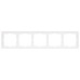 Рамка пластиковая Arlight FRM-NOBE-SFPL-5-WH 054227 Рамка пластиковая Arlight FRM-NOBE-SFPL-5-WH 054227