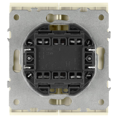 Переключатель Эра Arktik 16-1106-02 двойной 10АХ-250В слоновая кость Б0070365