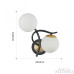 Бра Arte Milano Neapolis 273408/2B BK/GD