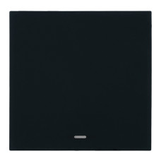 Выключатель 1-клавишный c индикатором (механизм) Stekker Мия 250В 10А RSW10-3101-05 черный бархат 50445