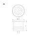 Мебельный светильник Arlight ART-PICCOLO-BUILT-R13-1W Warm2700 (BK, 30 deg, 3V) (IP40 Металл) 061673