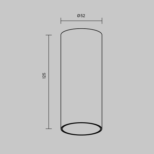 Накладной светильник Maytoni Focus LED C056CL-L12B4K-W-B