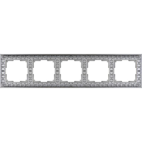 Рамка Werkel Antik на 5 постов матовый хром WL07-Frame-05 4690389145704