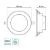 Встраиваемый светильник Gauss Downlight 999420207
