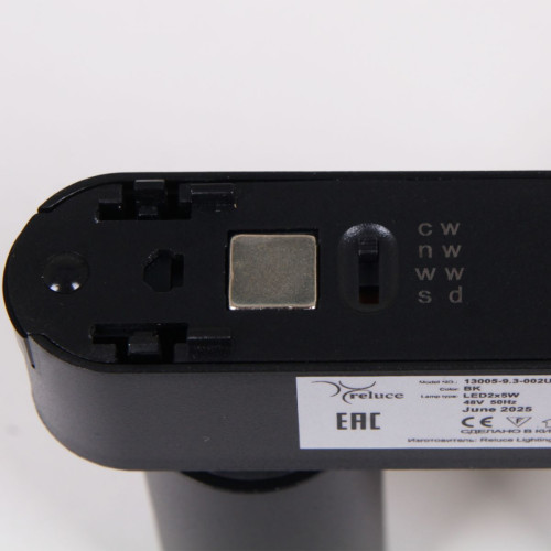 Трековый магнитный светильник (CCT+SMART) Reluce 13005-9.3-002UR magnetic LED2x5W BK CCT+SMART