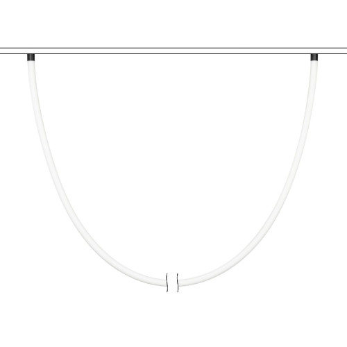 Трековый магнитный светильник Arlight MAG-ORIENT-TUBE-ELASTIC-R25-L5000-70W Warm3000 (BK, 360 deg, 48V) 044337