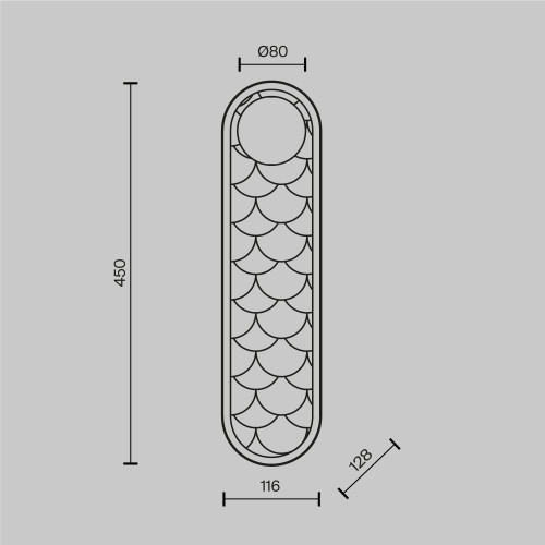 Настенный светильник Maytoni Perlamour MOD473WL-L25BSK