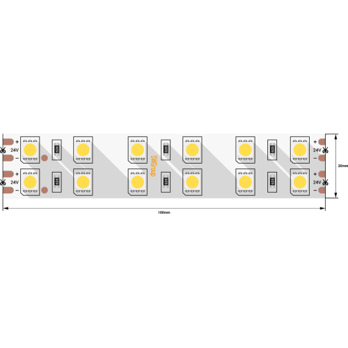 Светодиодная лента SWG SWG5120-24-28.8-RGBWW-M 24В 28,8Вт/м 6000-6500K 5м IP20 009705