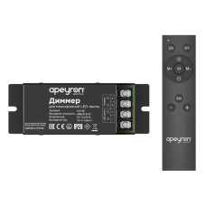 Диммер Apeyron 12/24В 288/576Вт 1 канал 24А IP20 пульт easy control радио 04-38