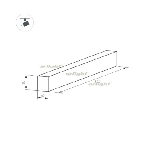 Шинопровод Arlight MAG-TRACK-4563 026906(1)