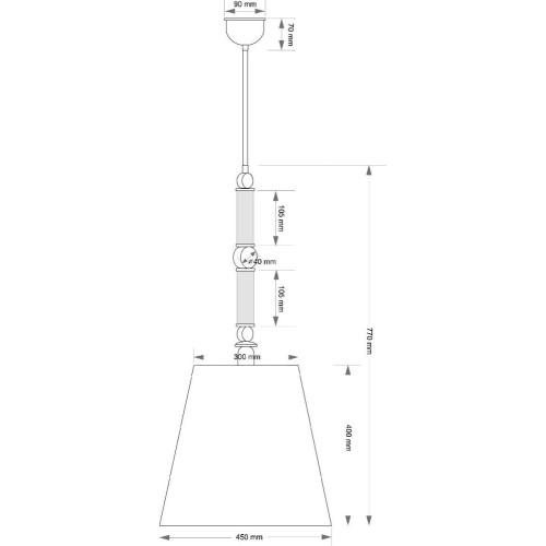 Подвесной светильник Kutek Tamara TAM-ZWD-1(N/A)