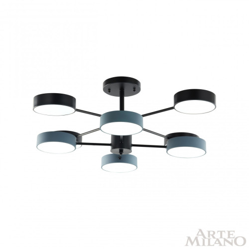Люстра на штанге Arte Milano Ferrara 250906/8B Bk/Gr