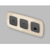 Лицевая панель для компьютерной/телефонной розетки RJ-45/RJ-11 Ambrella Volt Omega OP9120