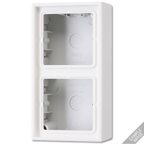 Коробка двухместная Jung LS582ASW