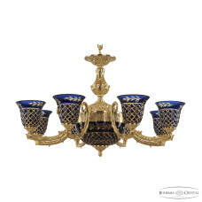 Подвесная люстра Bohemia Ivele Crystal Florence 71212P/8/210 G P2 U Amber-Blue/H-1J