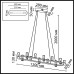 Подвесная люстра Odeon Light Hightech Defance 7144/65L Подвесная люстра Odeon Light Hightech Defance 7144/65L