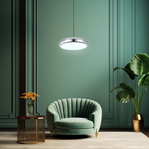 Подвесной светильник Escada Iris 10304/1LED Black/Chrome Подвесной светильник Escada Iris 10304/1LED Black/Chrome