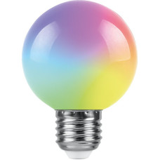 Лампа светодиодная Feron LB-371 шар матовый E27 3W RGB быстрая смена цвета 38127