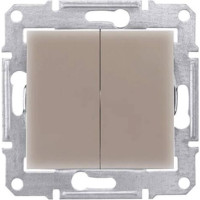 Выключатель двухклавишный Schneider Electric Sedna IP44 10A 250V SDN0300468