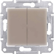 Выключатель двухклавишный Schneider Electric Sedna IP44 10A 250V SDN0300468