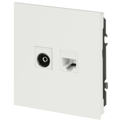 Розетка Эра Arktik 16-3110-08 комбинированная RJ45+TV белый матовый Б0070501