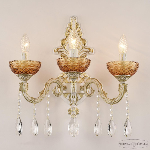 Бра Bohemia Ivele Crystal AL7901B15/3/175 A WMG P Amber/M-1F