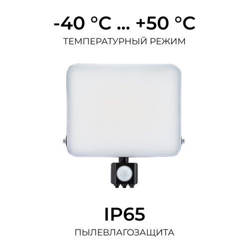 Прожектор CCT с датчиком движения Apeyron 05-55