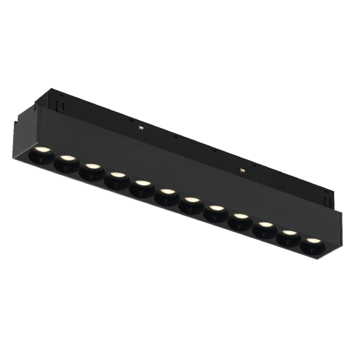 Трековый магнитный светильник iLedex Vision 4822-002-L235-12W-38DG-3000K-BK