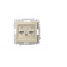 Розетка компьютерная двухместная ( Cat 6) ELBI Zena Vega 609-010300-248