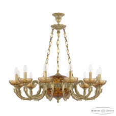 Подвесная люстра Bohemia Ivele Crystal Florence 71009P/12/250 FP P Amber/M-1F