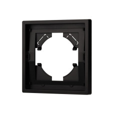 Рамка пластиковая на 1 пост Arlight FRM-TENDO-PL-1-BK 053836 Рамка пластиковая на 1 пост Arlight FRM-TENDO-PL-1-BK 053836