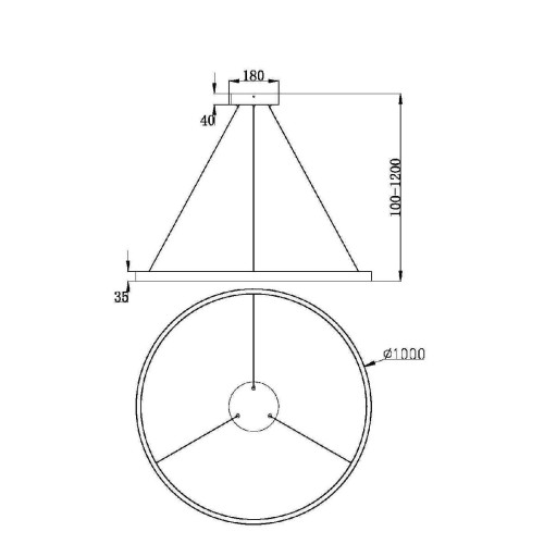Подвесной светильник Maytoni Rim MOD058PL-L54BSK