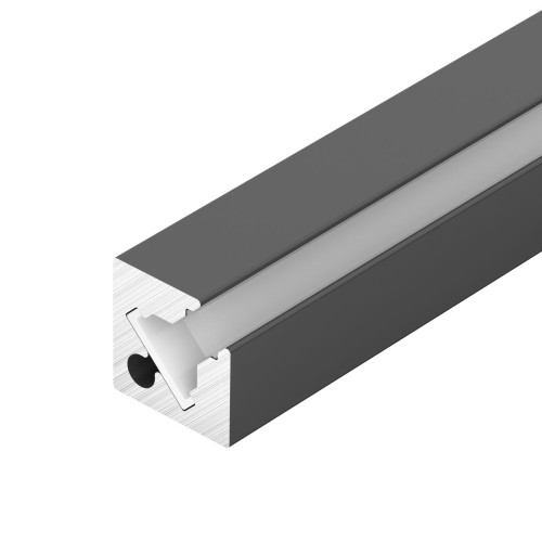 Профиль с экраном Arlight SL-KANT-H10-SQUARE-2000 IRON GREY (Алюминий+пластик) 055325 Профиль с экраном Arlight SL-KANT-H10-SQUARE-2000 IRON GREY (Алюминий+пластик) 055325