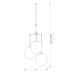 Люстра на штанге Kutek Mood Artu Glass ART-ZWD-3(Z)G350