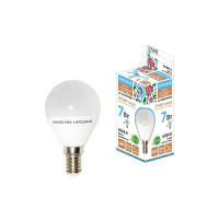 Лампа светодиодная TDM Electric Народная Е14 7W 6500K матовая SQ0340-1549