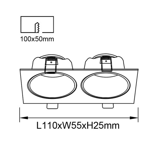 Встраиваемый светильник Mantra Antilla 9170