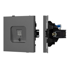 Механизм компьютерной розетки Arlight SCT-TENDO-MPC1-SFPL-GR (RJ-45, CAT6) 054593 Механизм компьютерной розетки Arlight SCT-TENDO-MPC1-SFPL-GR (RJ-45, CAT6) 054593