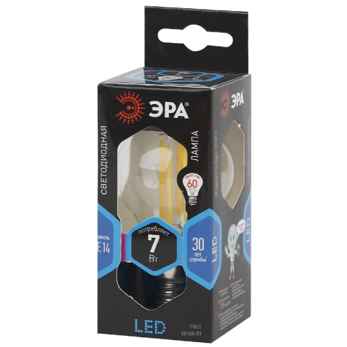 Лампа светодиодная Эра E14 7W 4000K F-LED P45-7W-840-E14 Б0027947