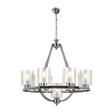 Подвесная люстра Lumina Deco Santini LDP 1220-9 CHR+WT