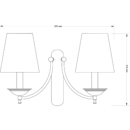 Бра Kutek San Marino Lampshade SAN-K-2(P/A)CR