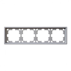 Рамка серия FD 4-постовая, цвет Белый матовый (soft touch) Jasmart FD1004PWM