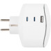 Разветвитель электрический ЭРА SP-3e-3USBAC-W на 3 розетки + 3 USB A+C с заземлением со шторками 16А белый Б0069081