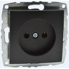 Розетка без земли Mono Electric Despina-Larissa 16А 250В графит 500-002022-116