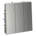 Выключатель трехклавишный Voltum S70 VLS030105