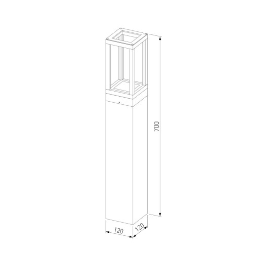 Ландшафтный светильник Elektrostandard Frame 1529 TECHNO LED черный 4690389219122 a072092