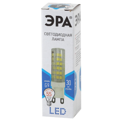 Лампа светодиодная Эра G9 7W 4000K LED JCD-7W-CER-840-G9 Б0027866