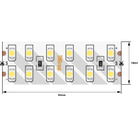 Светодиодная лента SWG SWG2240-24-19.2-WW-M 2835 240 LED/м 19,2Вт 3000K 016858