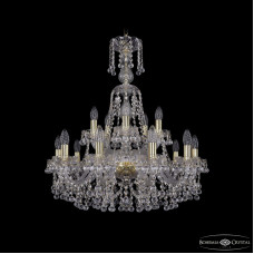 Подвесная люстра Bohemia Ivele Crystal 1409/10+5/240/XL-77 G