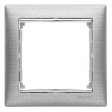 Рамка 1-постовая Legrand Valena алюминий матовый 770331
